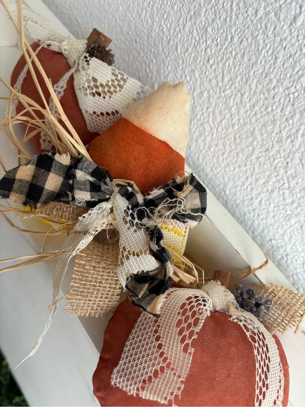 Rustic Farmhouse Pumpkin Bowl -Fillers Fall Accents Set 3 NEW Custom Final Sale